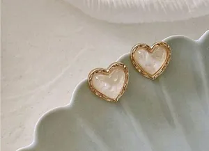 Elegant Gold Heart Earrings thumbnail 1