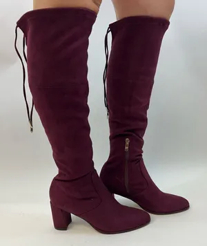 Marc Fisher Burgundy Over the Knee Boots size 6.5 thumbnail 1