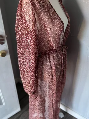 Express wine Lace cardigan thumbnail 2
