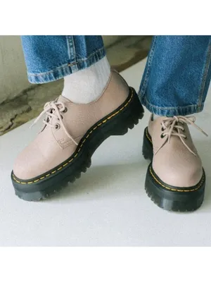DR. MARTENS 31167 PLATFORM OXFORDS SHOES PINKY BEIGE BLUSH WOMENS Sz 39 US 8 thumbnail 3