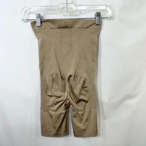 Spanx Medium High Waisted Mid Thigh Shaper Shorts Beige‎ Nude Shapewear 1714 thumbnail 3