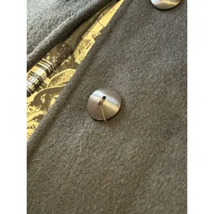 Alorna by Forstmann‎ Long Brown Wool Coat Button Up Made In USA Petite Measured thumbnail 8