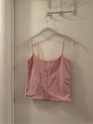 Abercrombie & Fitch Light Pink Square Neck Camisole thumbnail 5