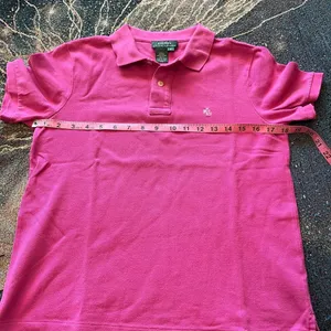 Vintage Lauren Ralph Lauren Classic Pink Polo Shirt Women’s S Preppy Y2K Chic thumbnail 13