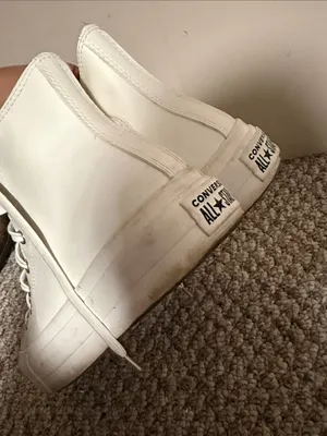 Converse All Star Platform High Platform Chuck Sneakers White Egret Gold 9.5 thumbnail 6