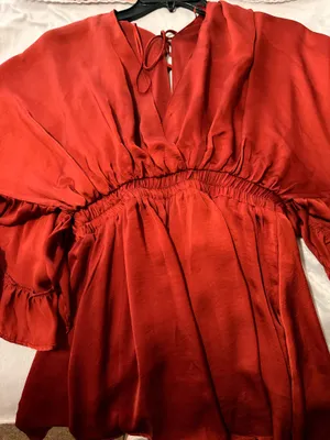 Glam Flowy Burnt Orange Romper  thumbnail 9