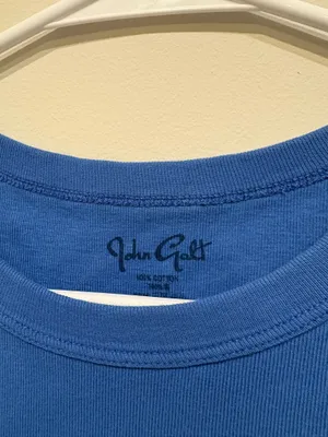 Blue Brandy Melville Baby Tee thumbnail 3
