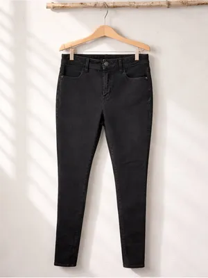 American Eagle Outfitters Black Skinny High-Rise Jeans thumbnail 2