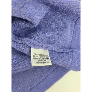 St John Cardigan Womens M Santana Knit Periwinkle Blue V-Neck Button EUC thumbnail 4