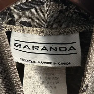 Baranda Vintage Shimmer Floral Sleeveless Mock Neck Top thumbnail 6