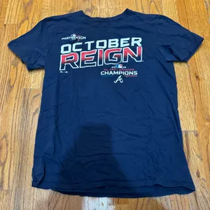 Majestic atlanta braves october reign tshirt thumbnail 1