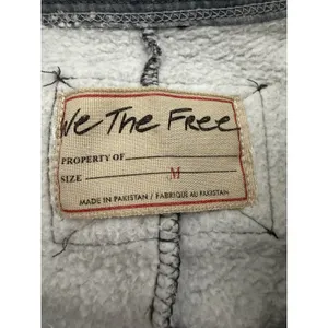 We The Free x Free People‎ Kassey Half Zip Sweatshirt Two Tone Gray Size Medium thumbnail 10