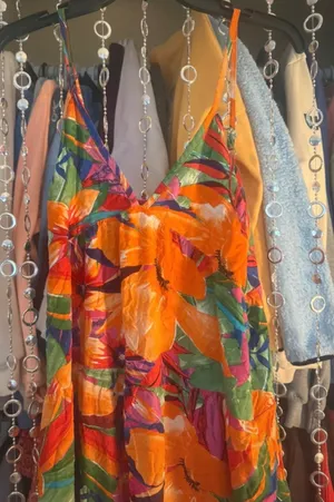 MSK Multicolored Maxi Dress   thumbnail 1
