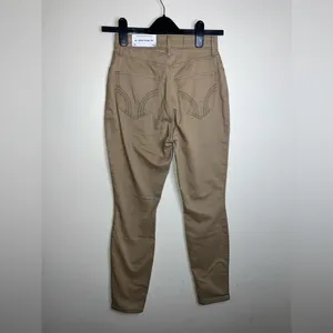 Hollister Women's Tan Skinny Pants 24S Curvy‎ super skinny thumbnail 5