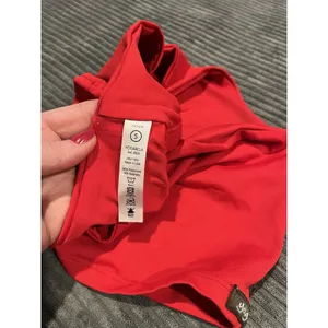 Yogabela Women Royal Vibrant Red Tank Crop Sports Yoga Top Size Small thumbnail 7