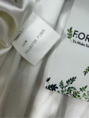 FOROLAV White Long Sleeve Mini Dress Size M NWT thumbnail 12