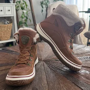 Pajar Canada Giselle Waterproof Leather Snow Boots Fur Lined Brown thumbnail 9