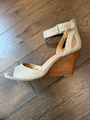 Nine West Wedge Ankle-Strap Sandals in Taupe - C16-026 thumbnail 6