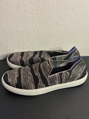 ROTHYS The Original Gold Shimmer Slip On Sneakers size 9 thumbnail 3