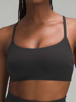 Lululemon Wunder Train Strappy Racer Bra Black Size 4 thumbnail 1