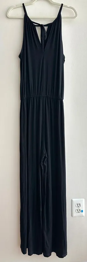 Jack Women’s Black Stretch Jumpsuit, Size Large thumbnail 1