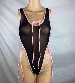 NEW Lingerie bodysuit Black Size M thumbnail 6