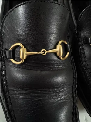 Gucci Horsebit Driving Loafers Black Leather Fits Mens US 8 Womens 9.5 thumbnail 7
