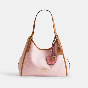 NWT COACH Erin Shoulder Bag In Signature Canvas With Charms CEL13 in powder pink thumbnail 8