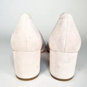 Marc Fisher Wiley Pink Suede Leather Block Kitten Pumps Heels Shoe 9 Women NWOT thumbnail 5
