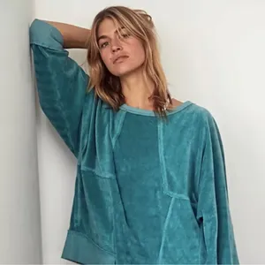 Free People Movement Strive On Sweater In Jewel XS thumbnail 3