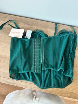 Corset Top Shein Green Sage thumbnail 2