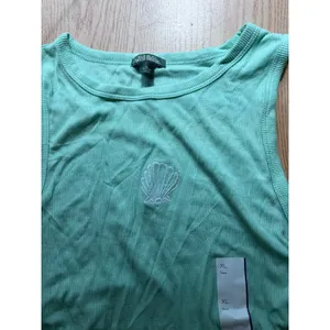 New Women’s Wild Fable Seashell 🐚 Ribbed Tank Top Lightweight Mint Green XL thumbnail 4