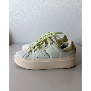 ADIDAS Stan Smith Bonega Platform Shoes Green Lime Sneakers Womens 6 thumbnail 4