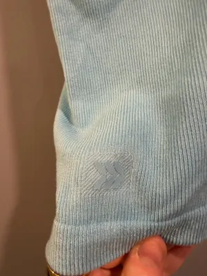 All In Motion Ribbed Padded Racerback Tank Top Blue thumbnail 3