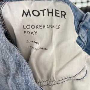 MOTHER Looker Ankle Fray Skinny Jeans in Love Gun Blue Size‎ 25 thumbnail 11