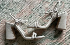 Steve Madden Harrow Heeled Sandals - Dusty Gold - 7.5W - NWOT thumbnail 1
