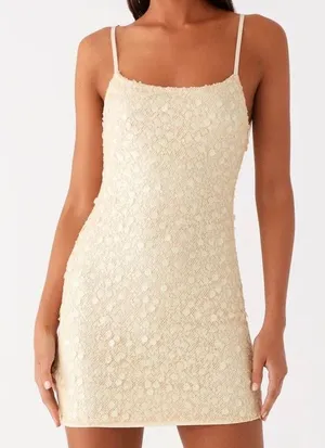 Peppermayo Danali Mini Dress - Yellow thumbnail 1