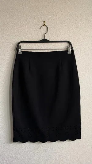 Amanda + Chelsea Black Pencil Skirt Size 6 thumbnail 7