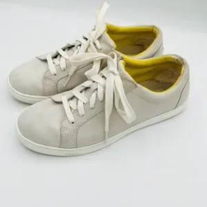 Ugg Australia Karine Sneaker Suede Lace Up Shoe off White Lily size 8 thumbnail 7