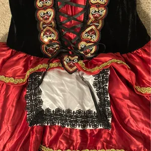 Spirit Little Red Women's Red and Black Costume Dress with Hooded Cape thumbnail 8