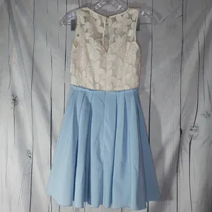 Alter'd State Lucille Eyelet Lace Cottagecore Fit And Flair Pleated Dress Size S thumbnail 8