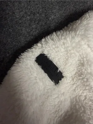 Calvin Klein Performance White Sherpa Hoodie with Black Branding thumbnail 4