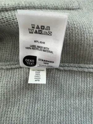 ON 34th Gray Knit Blazer Cardigan Size S Open Front Patch Pocket Jacket thumbnail 7
