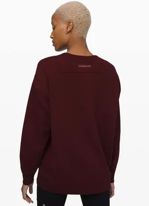 Lululemon Perfectly Oversized Crew Garnet 6 thumbnail 6