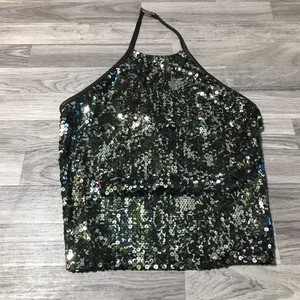 🌿Express Backless Sequins w/Buckle straps; medium thumbnail 1