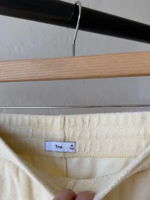 Aritzia TNA Butter Yellow Terry Cloth Jogger thumbnail 5