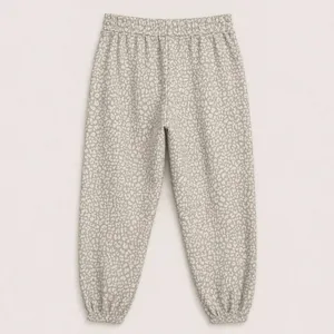 Colsie Leopard Print Jogger Sweatpants Size M Beige Cream Lounge Pants Cozy Athl thumbnail 2