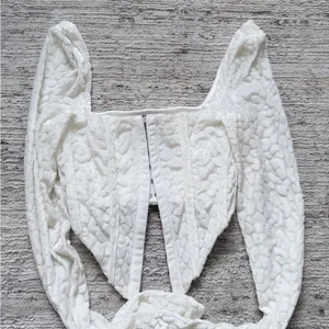 White Outcast Corset Cropped Top (Size XXS) thumbnail 4