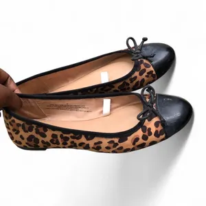 Merona Y2K cheetah leopard animal print ballet flats bow preppy academia cottagecore boho western thumbnail 4