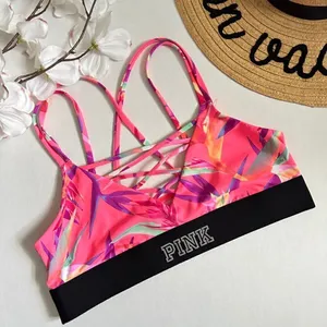 Victorias Secret PINK Ultimate Unlined Neon Strappy Bralette thumbnail 6